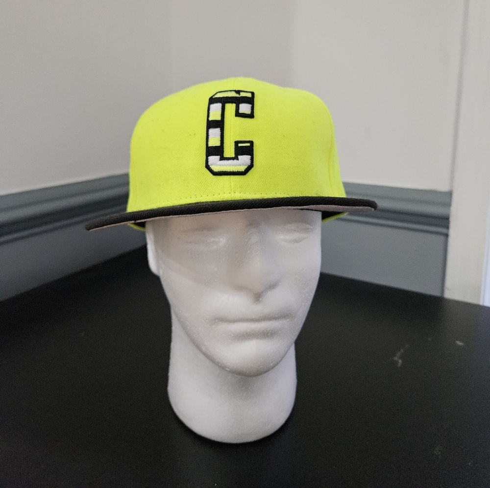 Neon Yellow Cap with Black Brim
